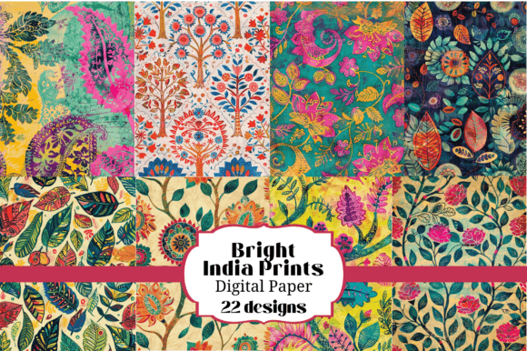 22 Bright India Prints Backgrounds: Vibrant Design Assets