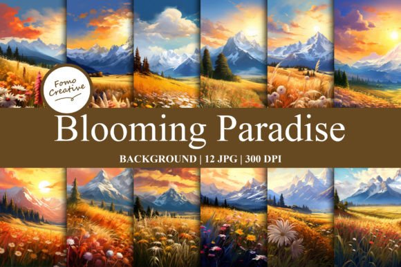 Blooming Paradise Backgrounds: Elevating Your Digital Designs