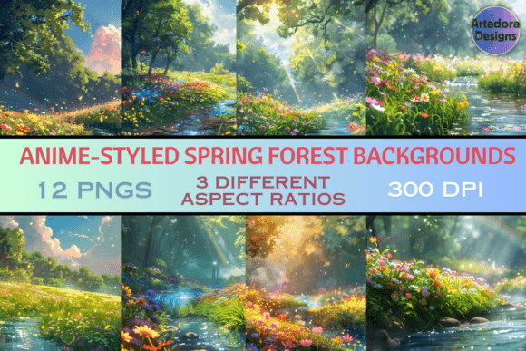Bring Spring to Life with Anime Style Forest Backgrounds