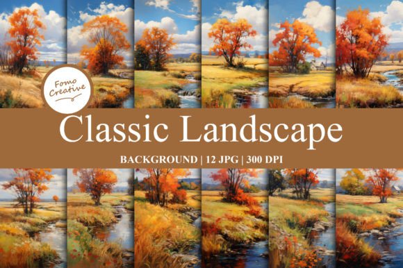Classic Landscape Backgrounds: Elevate Your Digital Projects