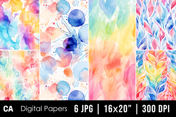 Colorful Abstract Watercolor Backgrounds: A Creative Toolkit