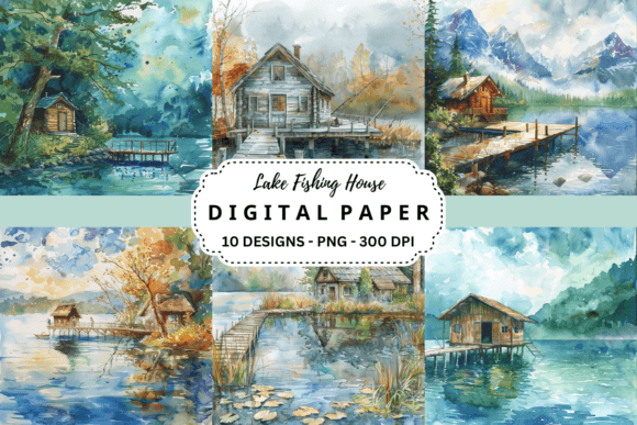 Designing with the Tranquil Appeal of Lake Fishing House Backgrounds