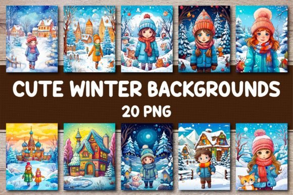 Enchanting Winter Backgrounds for Creative Projects