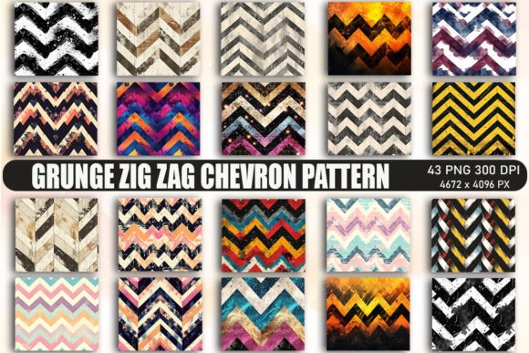 Grunge Chevron Pattern Backgrounds: The Textured Edge Your Designs Need