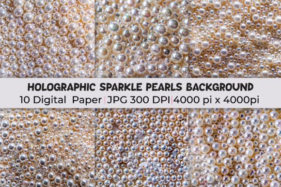 Holographic Sparkle Pearls: A New Dimension in Background Design