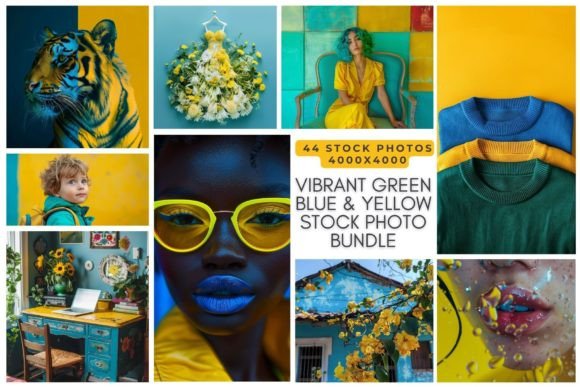 Infuse Your Projects with Nature's Energy: Vibrant Blue Green Photo Backgrounds