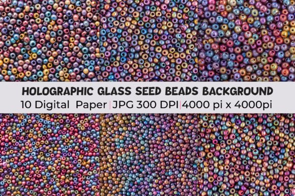 Mastering Holographic Glass Seed Beads Backgrounds