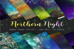 Northern Night Backgrounds: Instant Digital Frost