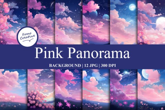 Soft Pastels & Dreamy Textures: Pink Panorama Backgrounds