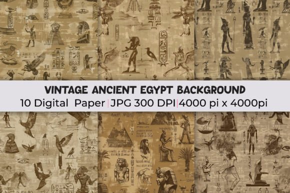 Transform Your Designs with Vintage Ancient Egypt Backgrounds