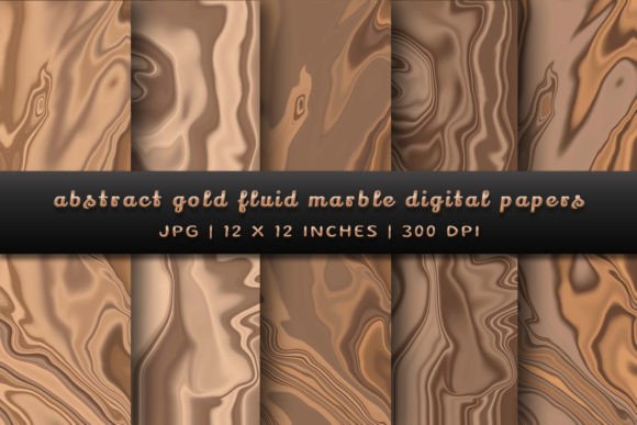 Transforming Projects with Abstract Gold Fluid Marble Digital Papers